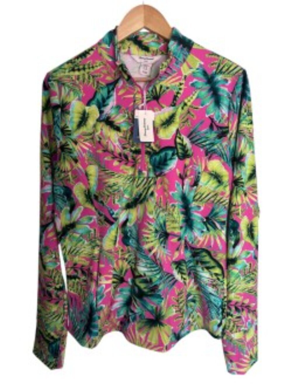 NWT Tommy Bahama Tropical Print Golf Pullover XLarge